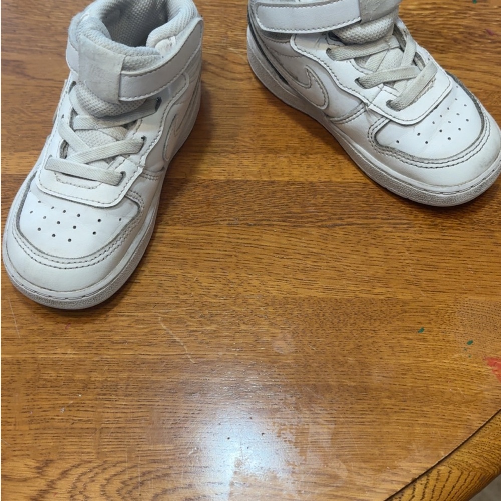 Nike Kids High-Top Sneakers - White